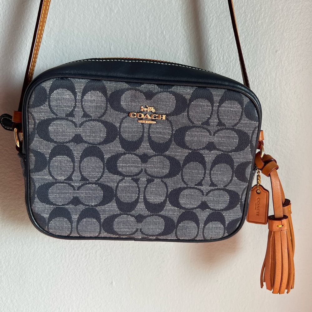 Coach Women's Mini Camera Bag (Signature Chambray - Denim Multi)